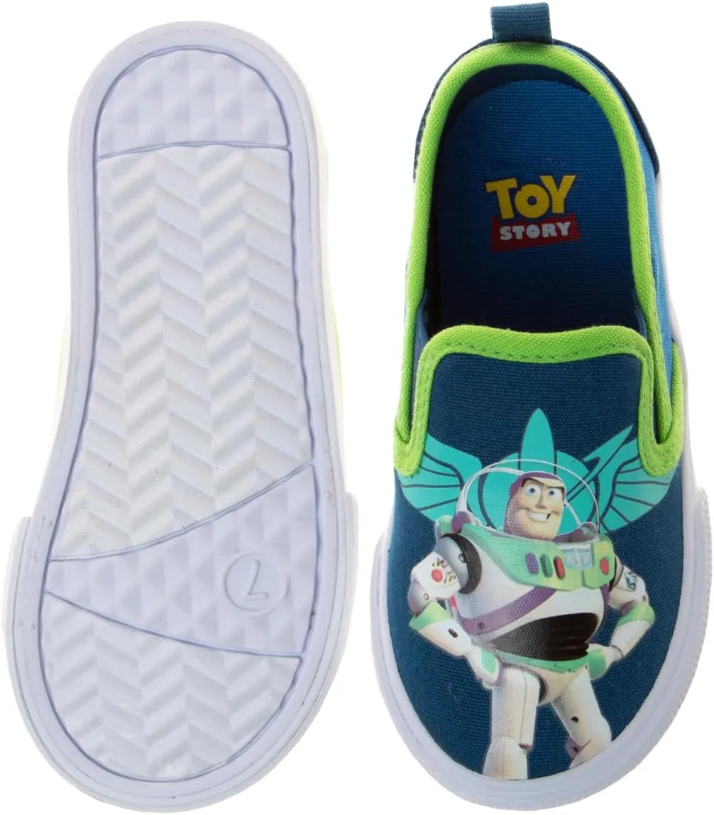 Josmo Kids Favorite Cartoon Characters Low top Slip-On Shoes - Casual Fashion Lowtop Canvas Sneakers for Children (Sizes: 5-10 Toddlers / 11-13 Little Kid / 1-4 Big Kid)
