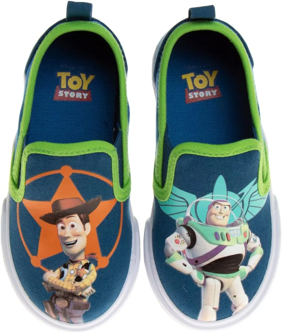 Josmo Kids Favorite Cartoon Characters Low top Slip-On Shoes - Casual Fashion Lowtop Canvas Sneakers for Children (Sizes: 5-10 Toddlers / 11-13 Little Kid / 1-4 Big Kid)