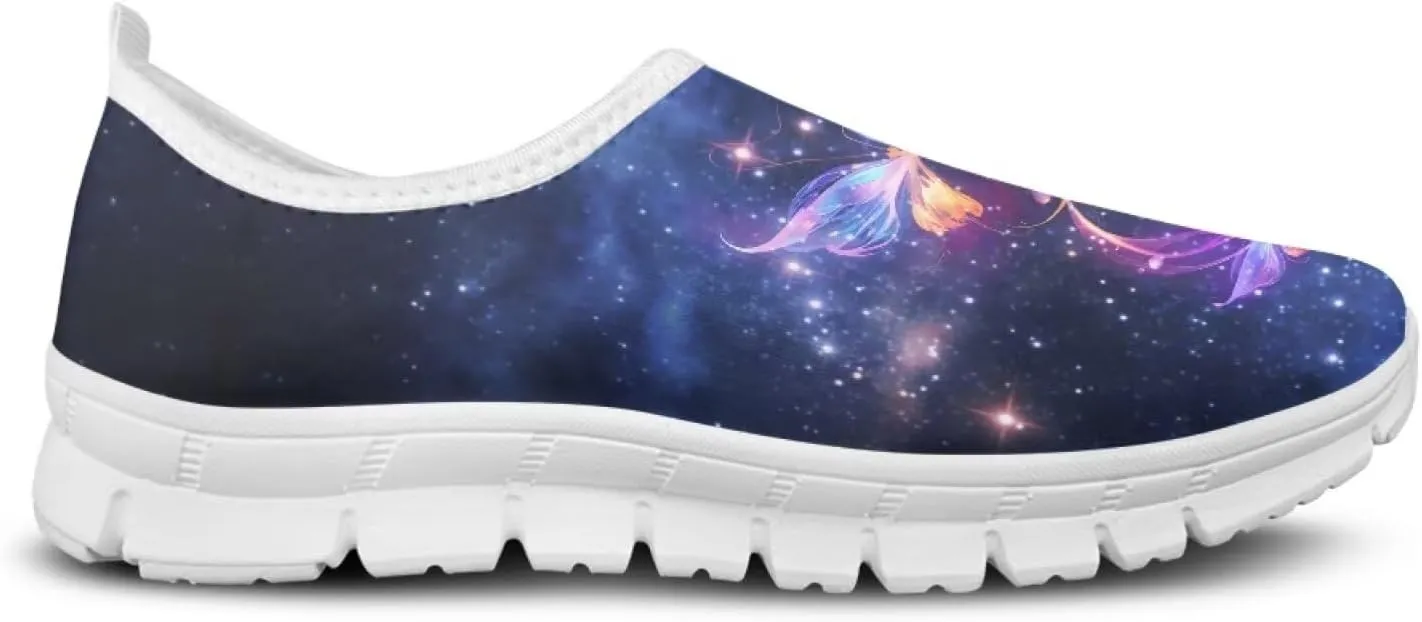 JoyLamoria Womens Floral Skull Print Low Top Lightweight Walking Shoes Girls Go Easy Travel Shoes Art Comfy Sneakers
