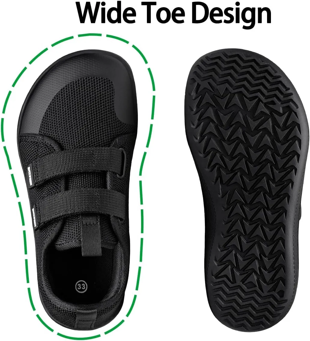 Kids Barefoot Shoes Wide Minimalist Sneakers Breathable Wide Toe Box Walking Shoes Zero Drop Lightweight Fashion Sneakers Boys/Girls/Little/Big
