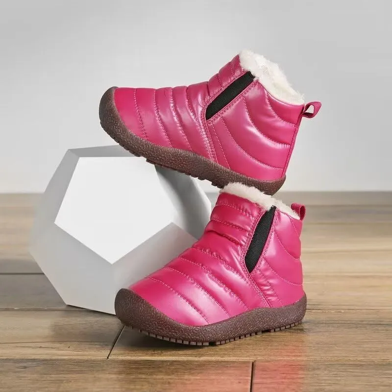 Kids Boys Girls Water Resistant Warm Winter Boots for Walking Sport Trekking