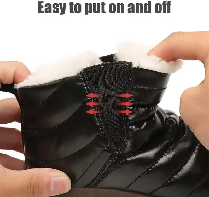 Kids Boys Girls Water Resistant Warm Winter Boots for Walking Sport Trekking