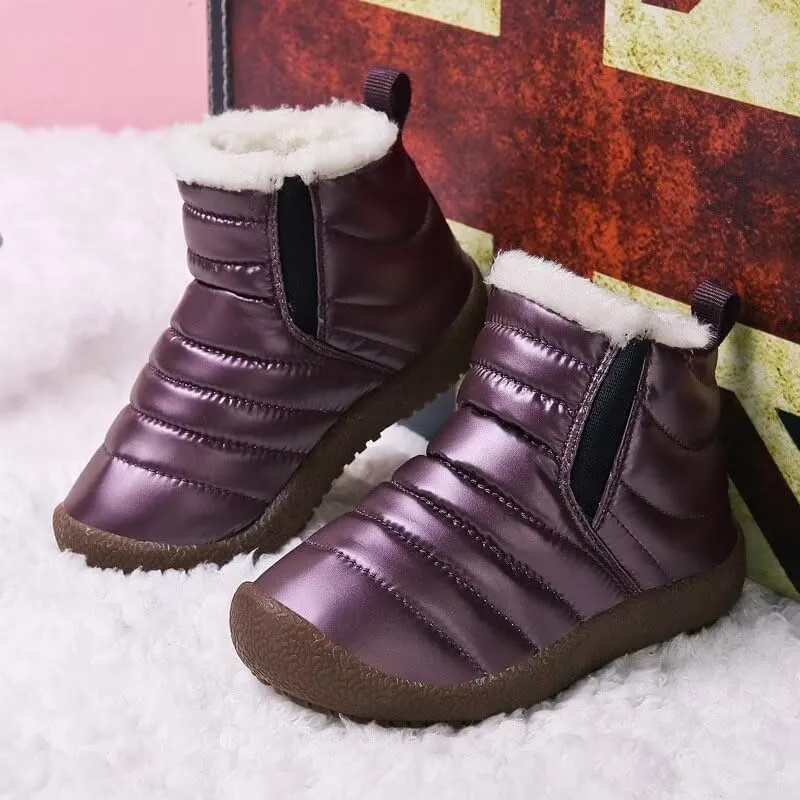 Kids Boys Girls Water Resistant Warm Winter Boots for Walking Sport Trekking