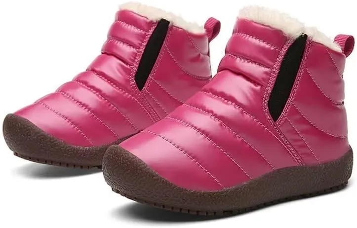 Kids Boys Girls Water Resistant Warm Winter Boots for Walking Sport Trekking