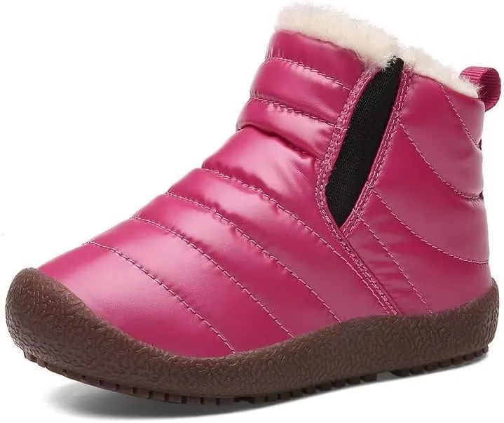 Kids Boys Girls Water Resistant Warm Winter Boots for Walking Sport Trekking
