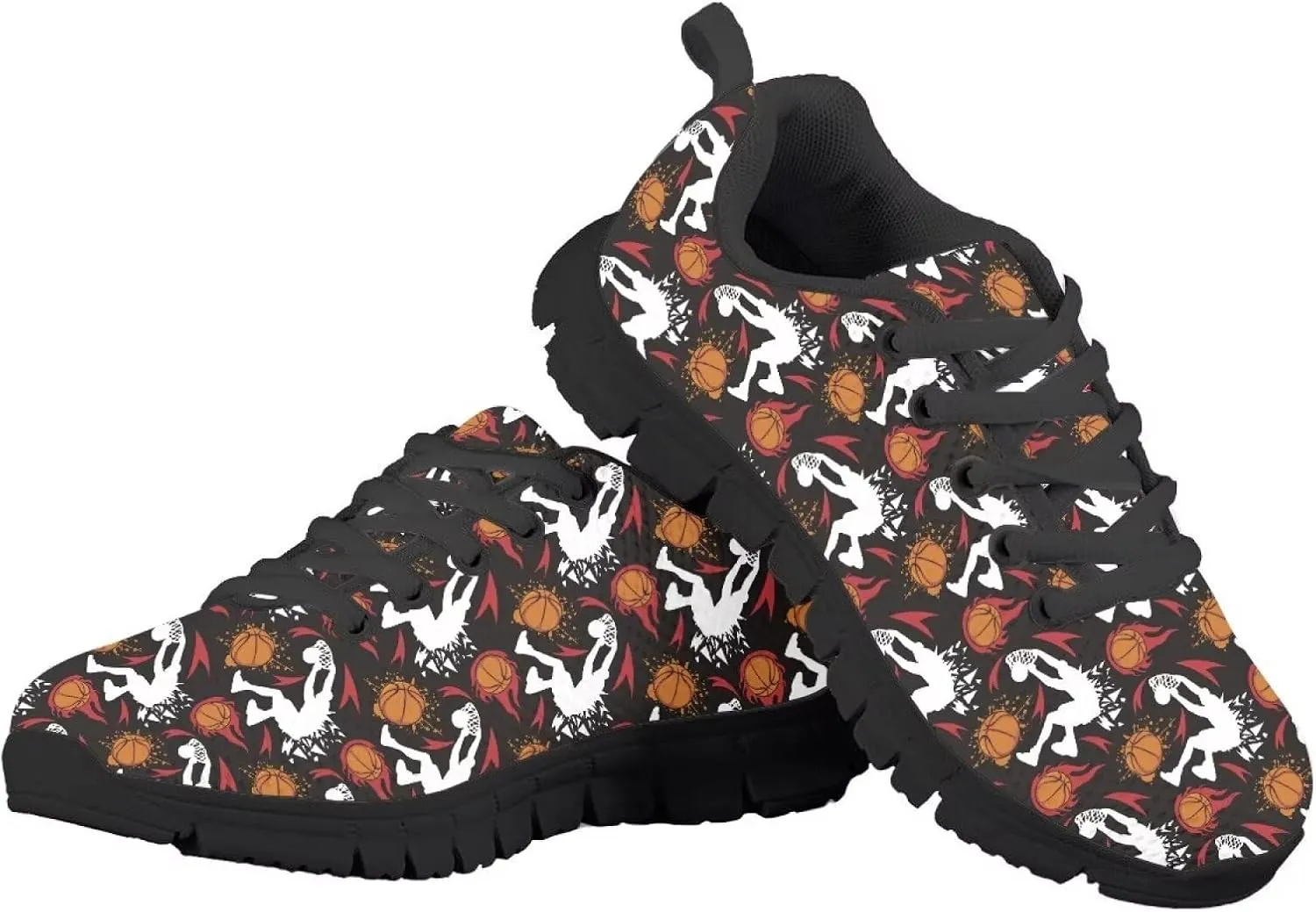 Kids Shoes for Boys Lightweight Athletic Running Shoes Toy Car Print Tennis Shoes Non Slip Breathable Mesh School Sports Sneakers