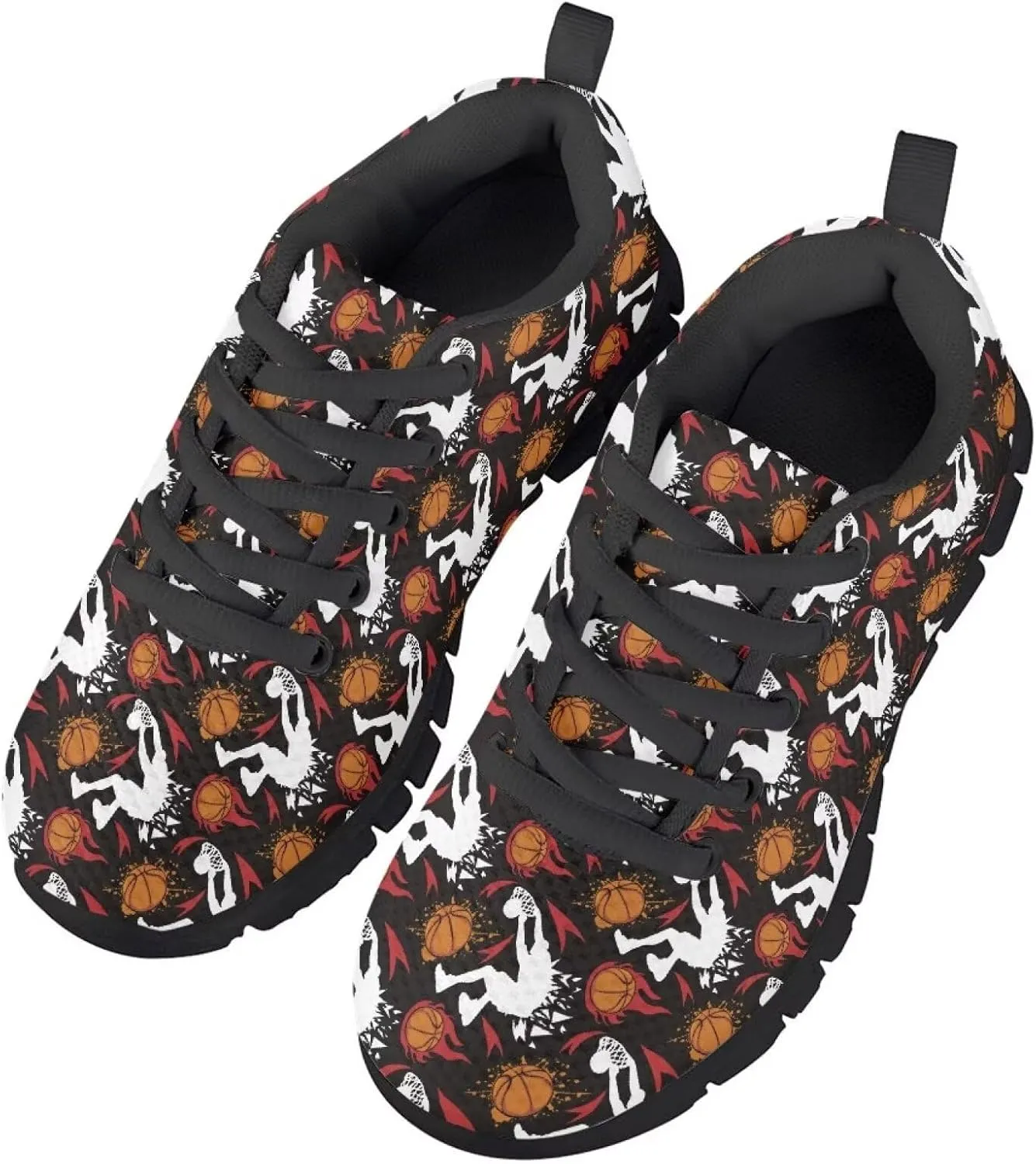 Kids Shoes for Boys Lightweight Athletic Running Shoes Toy Car Print Tennis Shoes Non Slip Breathable Mesh School Sports Sneakers
