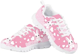 Kids Tennis Shoes Lightweight Athletic Running Shoes Non Slip Breathable Girls Students Sports Sneakers Walking Shoes