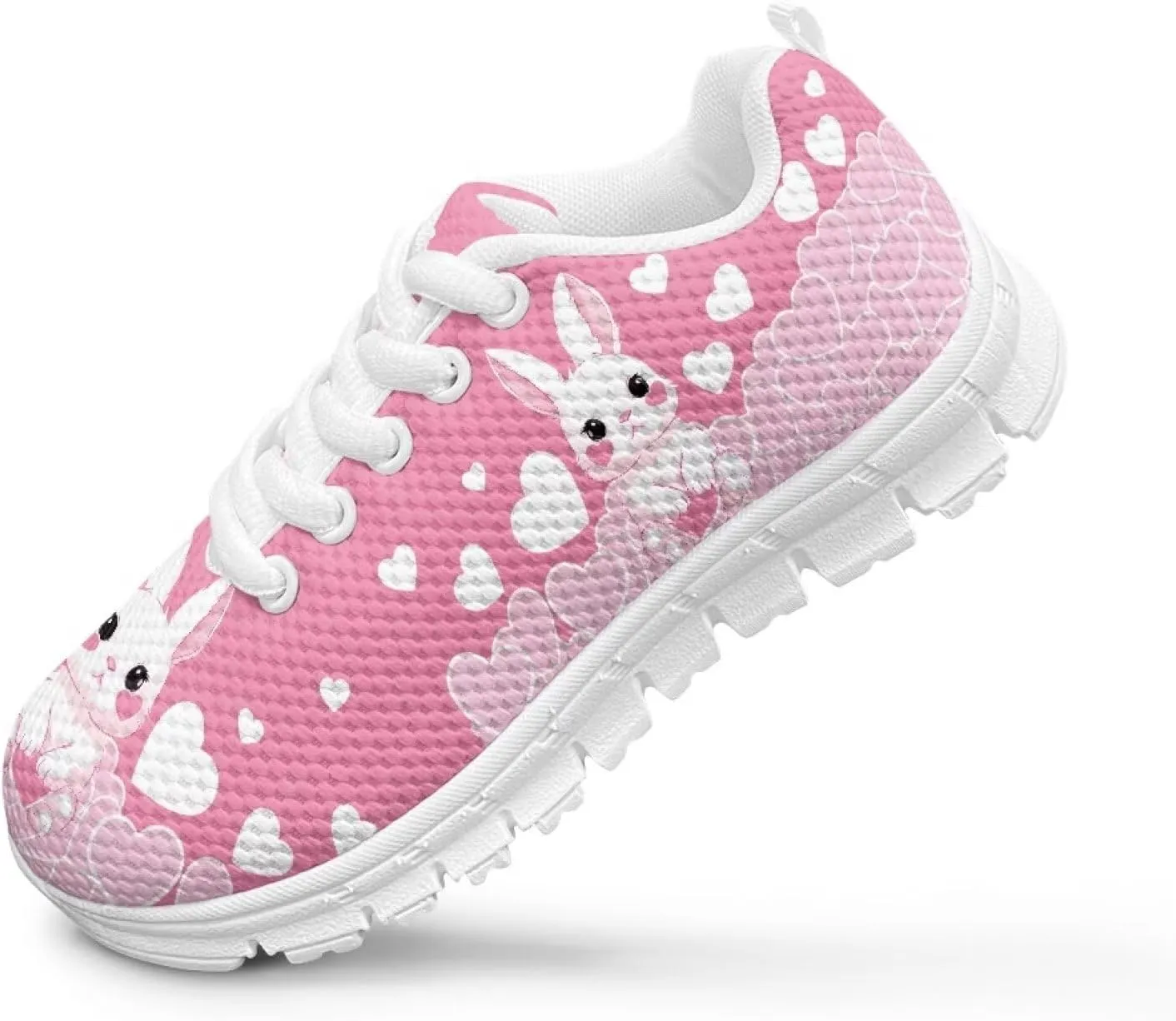 Kids Tennis Shoes Lightweight Athletic Running Shoes Non Slip Breathable Girls Students Sports Sneakers Walking Shoes