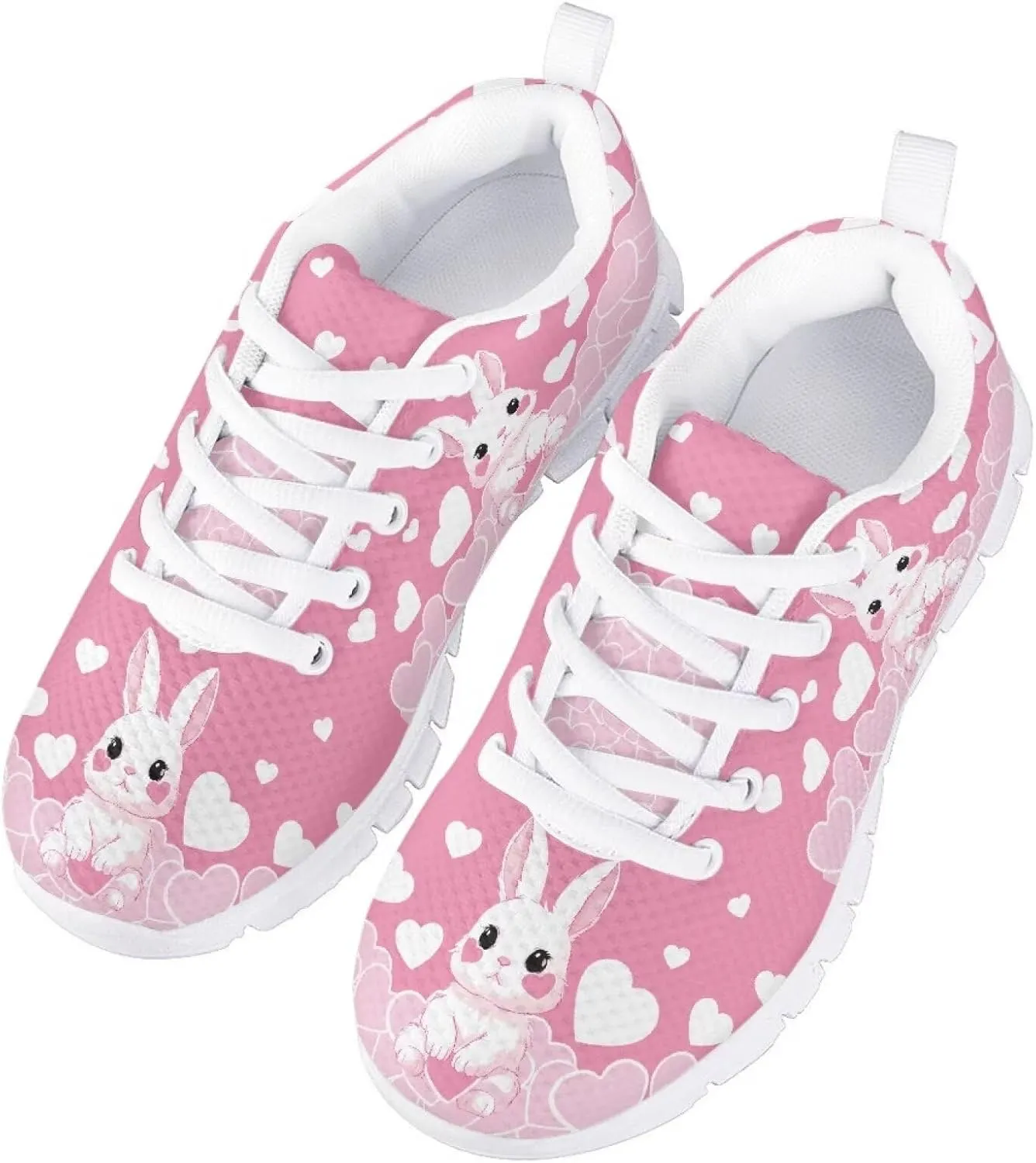 Kids Tennis Shoes Lightweight Athletic Running Shoes Non Slip Breathable Girls Students Sports Sneakers Walking Shoes