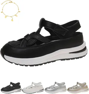 LOSD Bomre Shoes Women Sneakers, Bomre Orthopedic Shoe, 2025 New Summer Platform Wedge sandals, Hollow-Out Casual Sandals