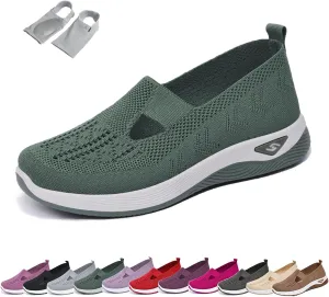 LOSD Orthowalkway Womens Shoes, Women's Woven Orthopedic Breathable Soft Shoes Arch Support, Zapatos Ortopédicos para Mujer
