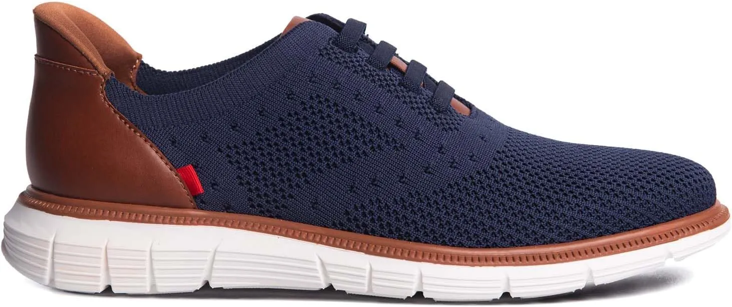 Marc Joseph New York Mens Hands Free Slip On Casual Dress Sneakers Mesh Oxfords Lightweight Breathable Walking Shoes