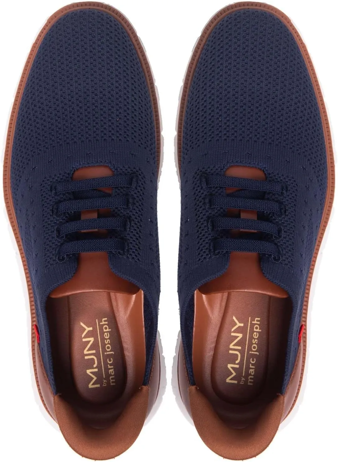 Marc Joseph New York Mens Hands Free Slip On Casual Dress Sneakers Mesh Oxfords Lightweight Breathable Walking Shoes