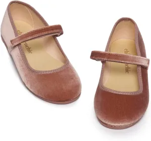 Mary Jane Shoes for Girls – Classic & Comfortable Dress Shoes for Toddlers & Kids – Perfect Flats for School, Play, and Special Occasions (Velvet)
