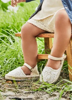 Mayoral Baby lace espadrilles