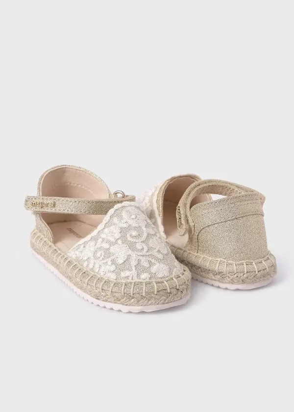 Mayoral Baby lace espadrilles