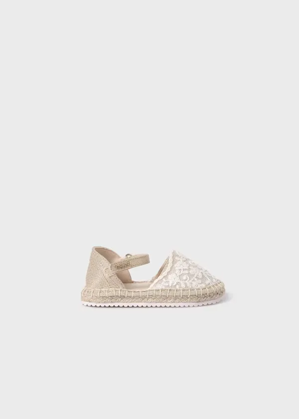 Mayoral Baby lace espadrilles
