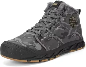 Men's Fashion Camouflage Warm Snow Boots for Winter Street Hiking Walking Camping