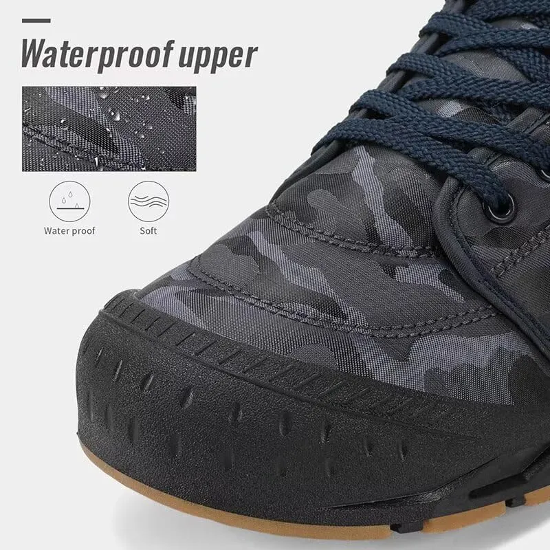 Men's Fashion Camouflage Warm Snow Boots for Winter Street Hiking Walking Camping