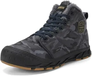 Men's Fashion Camouflage Warm Snow Boots for Winter Street Hiking Walking Camping