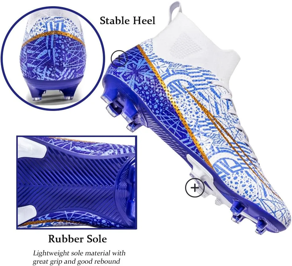 Men's Lightweight Soccer Cleats for Football Training: Non-Slip Professional Futsal Shoes - Futsal Shoes for Youth
