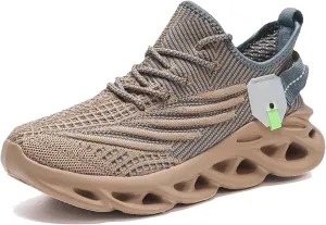 Men's Running Sneakers - Breathable Mesh Athletic Shoes with Shock Absorption