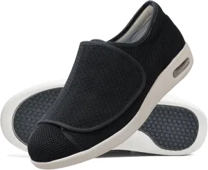 Mens Trainers Slip-On Shoes Mens Extra Wide Fit Walking Hiking Shoes Lightweight Casual Trainers Non-Slip Sneakers for Outdoor Trekking Camping Climbing