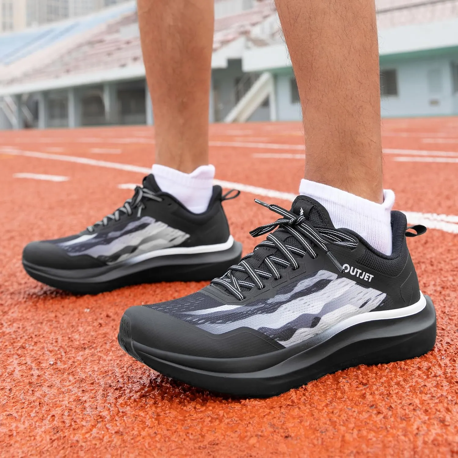 Men's Ultra-Lightweight Road Running Shoes – 230g Speed Training Shoes for Jogging, Long-Distance Runs, Gym Workouts & Walking – Breathable Athletic Sneakers for Running