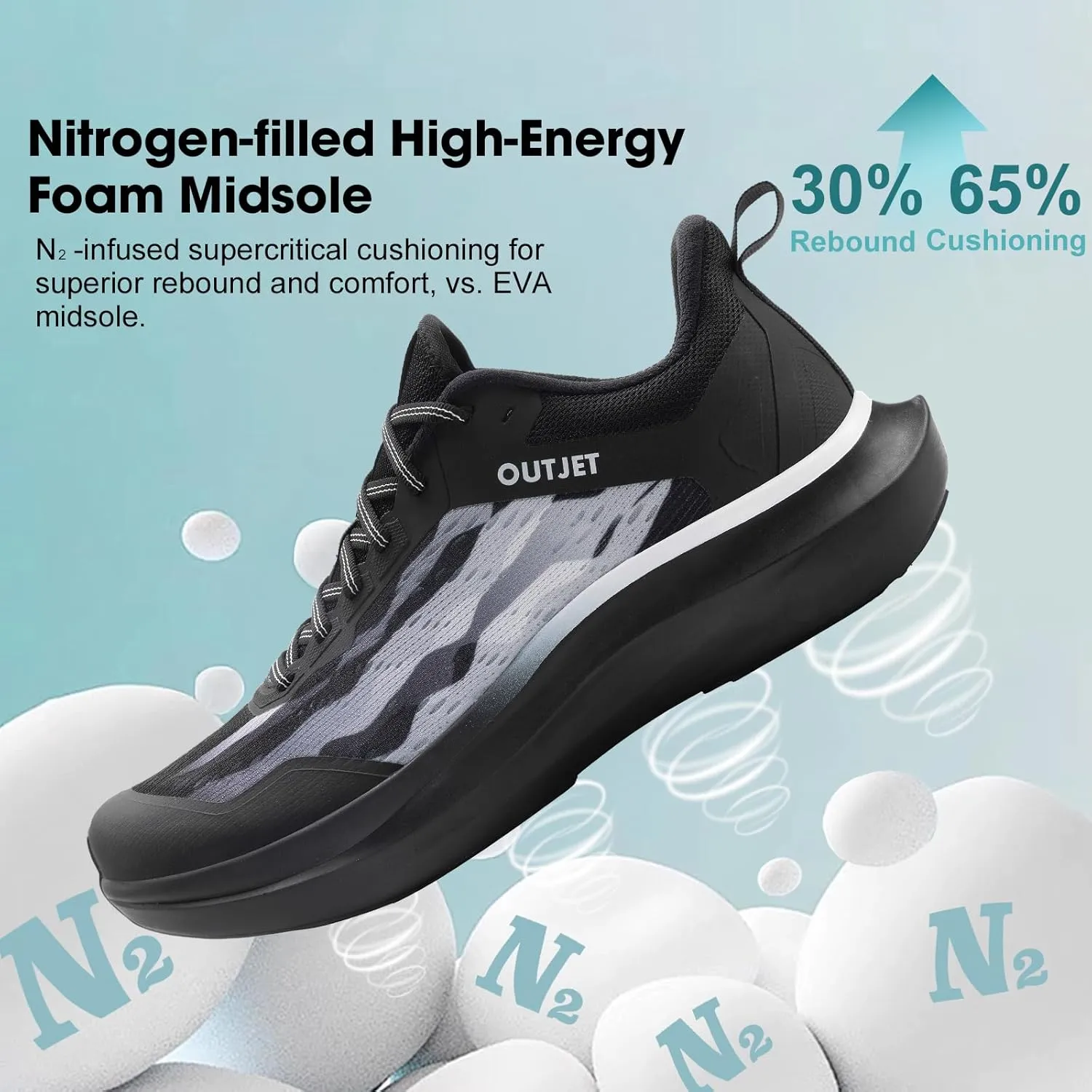 Men's Ultra-Lightweight Road Running Shoes – 230g Speed Training Shoes for Jogging, Long-Distance Runs, Gym Workouts & Walking – Breathable Athletic Sneakers for Running