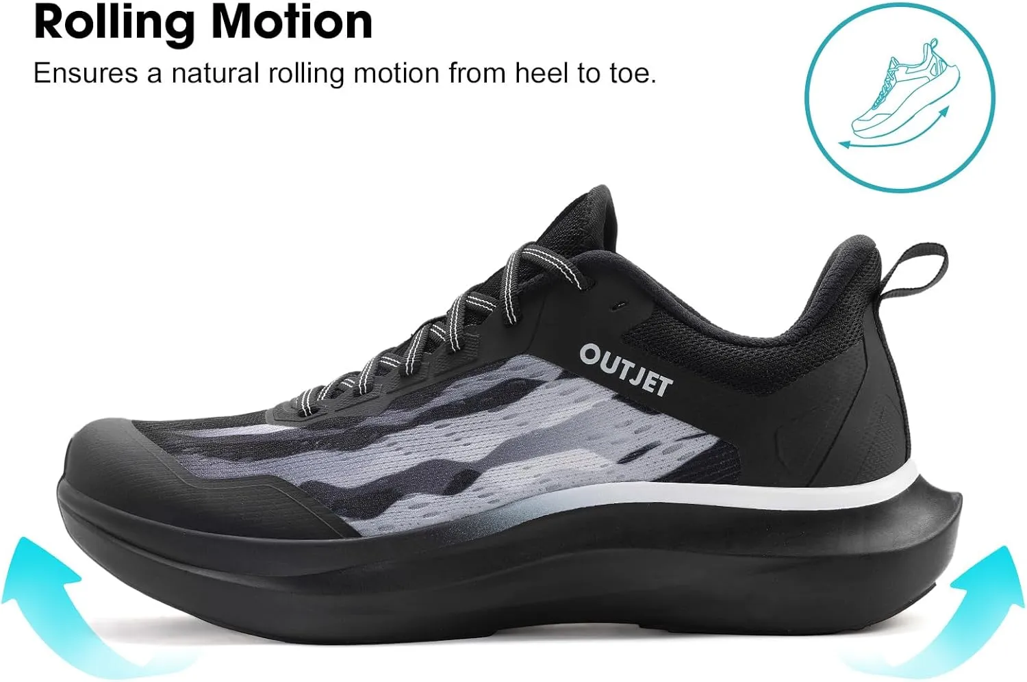 Men's Ultra-Lightweight Road Running Shoes – 230g Speed Training Shoes for Jogging, Long-Distance Runs, Gym Workouts & Walking – Breathable Athletic Sneakers for Running