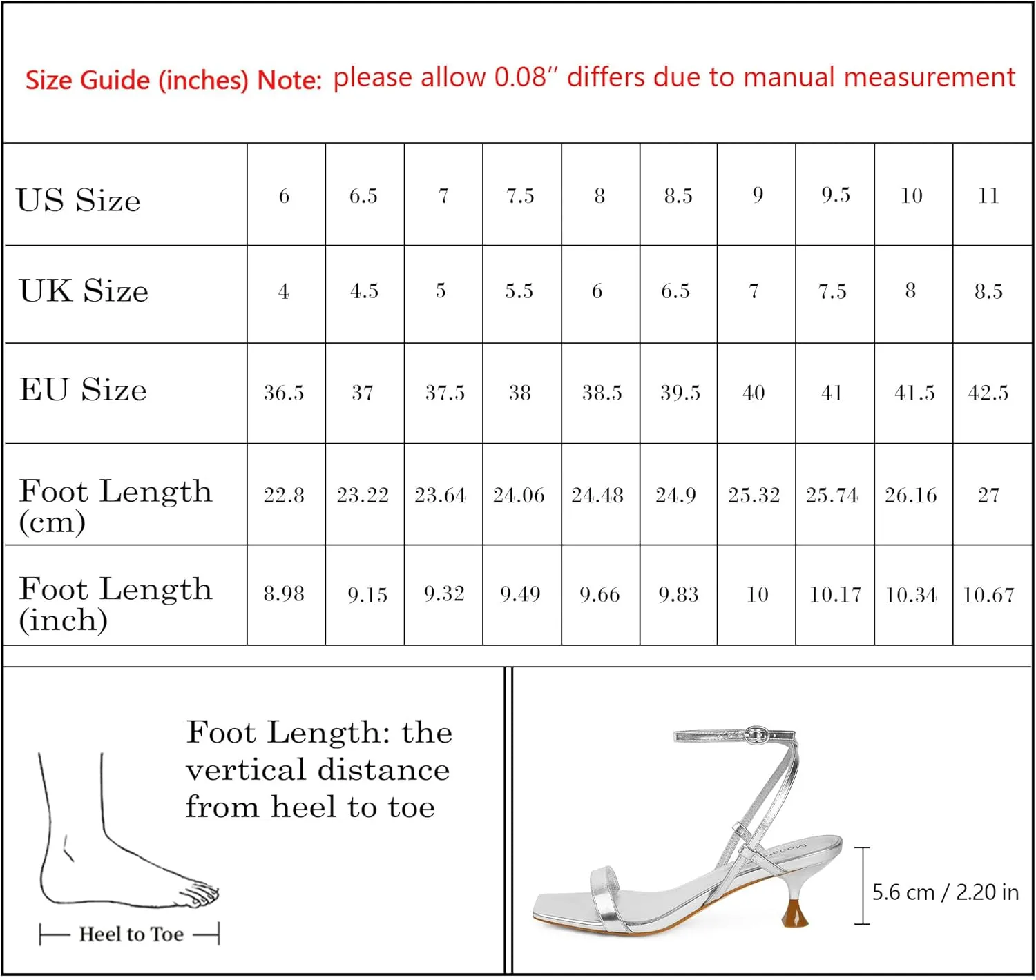 Modatope Kitten Heels for Women Open Square Toe Ankle Strap Sandals Low Heels Dress Shoes for Party