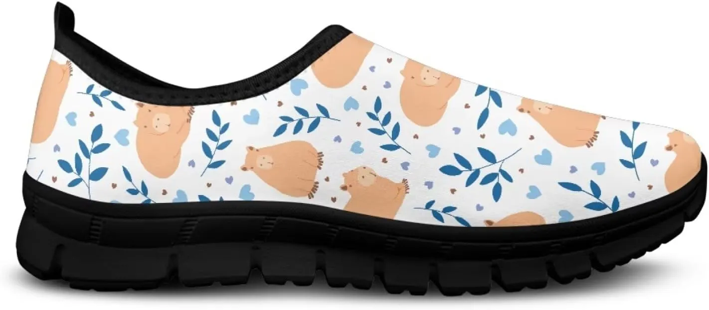 Modysero Funny Slip On Sneakers for Womens Walking Shoes Daily Casual Low Top Travel Sneaker for Ladies Tennis Shoe No Laces