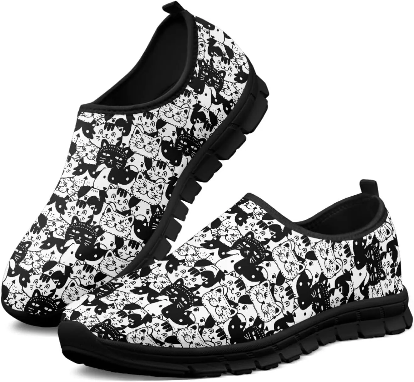 Modysero Funny Slip On Sneakers for Womens Walking Shoes Daily Casual Low Top Travel Sneaker for Ladies Tennis Shoe No Laces