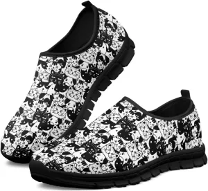 Modysero Funny Slip On Sneakers for Womens Walking Shoes Daily Casual Low Top Travel Sneaker for Ladies Tennis Shoe No Laces