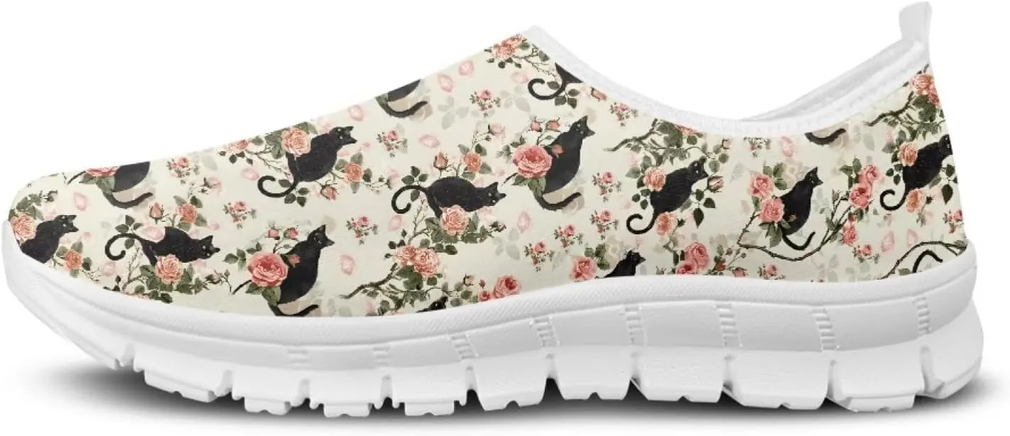 Modysero Slip On Shoes for Women Casual Walking Shoes with No Laces Low Top Lightweight Sneaker for Ladies Print Footwear