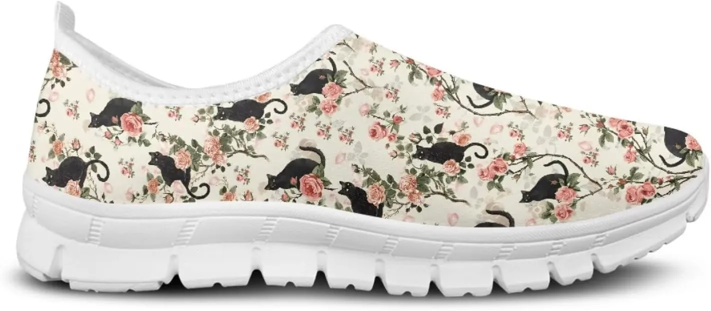 Modysero Slip On Shoes for Women Casual Walking Shoes with No Laces Low Top Lightweight Sneaker for Ladies Print Footwear