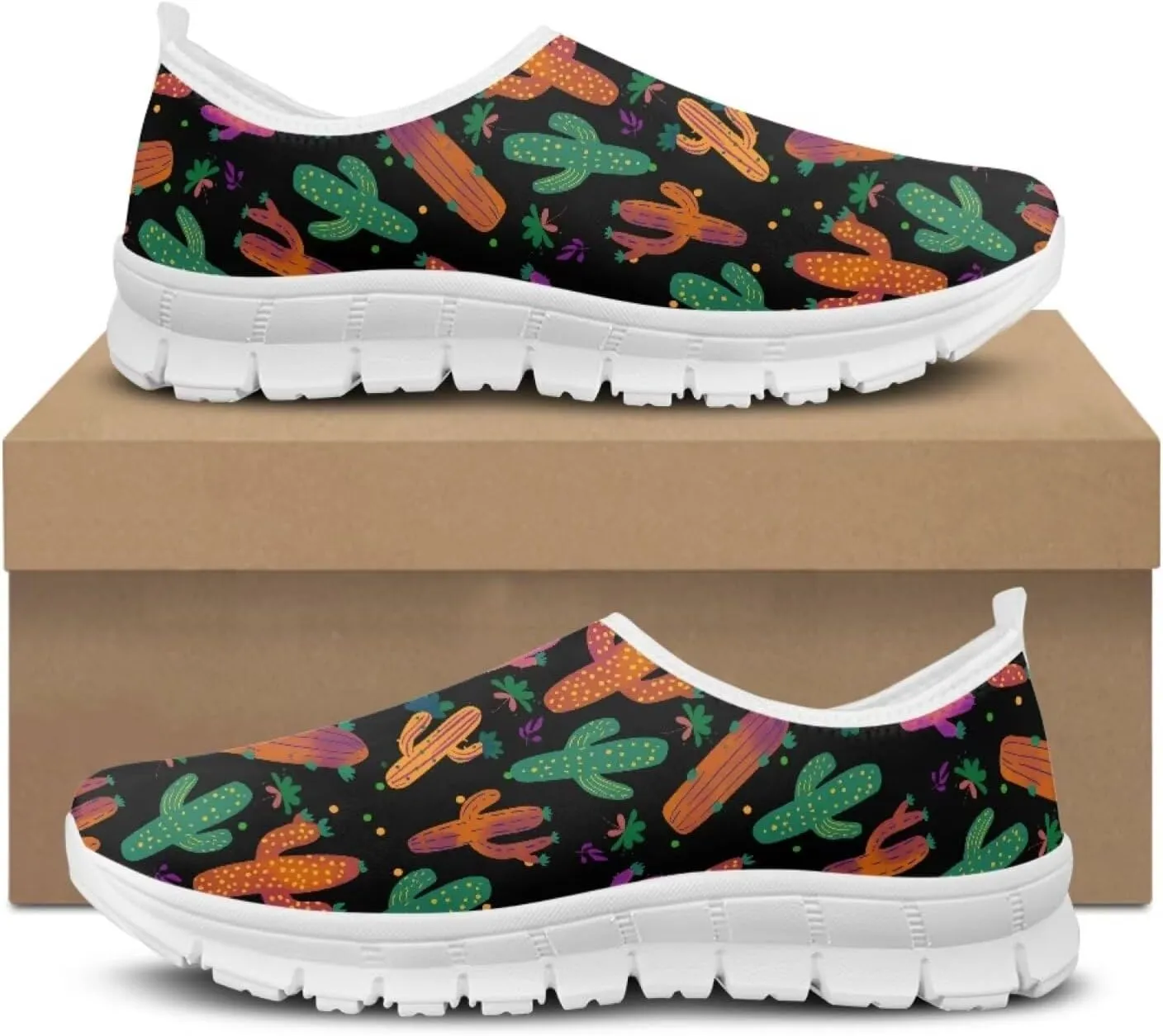 Modysero Womens Slip On Shoes Fashion Funny No Lace Tennis Shoes Women Walking Sneakers for Ladies Daily Sneaker Low Top