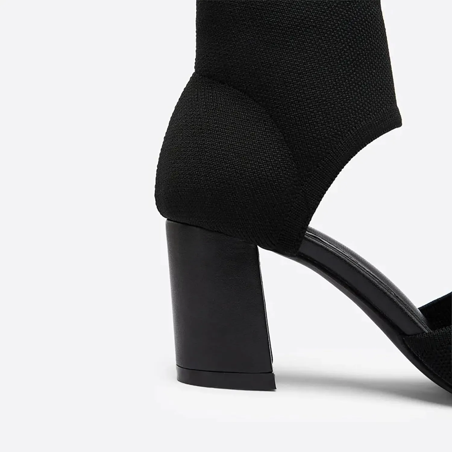 MOUSSE FIT Women's Block Heel Sandals, Casual Summer Shoes, Non-Slip Rubber Sole, Breathable Design