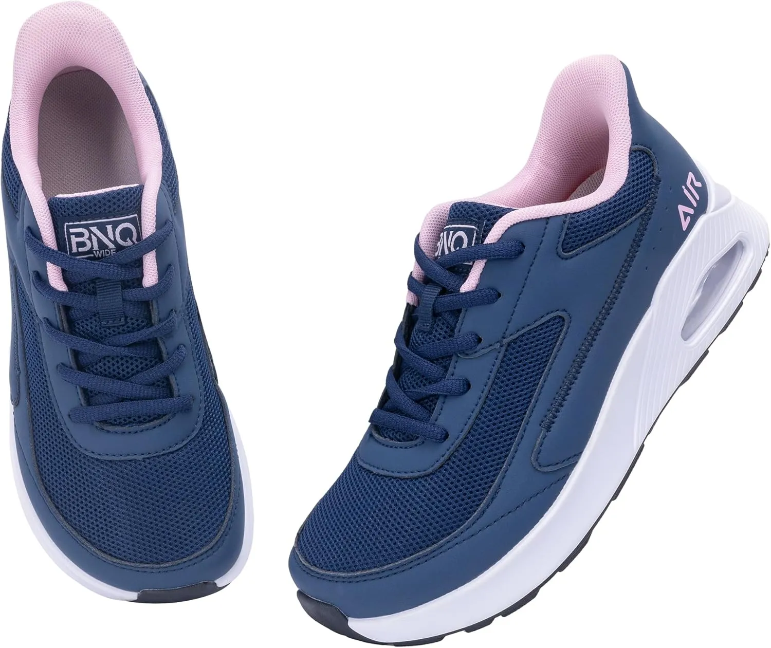 N BESUNEW Women's Wide Toe Box Walking Shoes Slip On Wide Width Running Sneakers Air Atheltic Tennis Shoes US 6-11