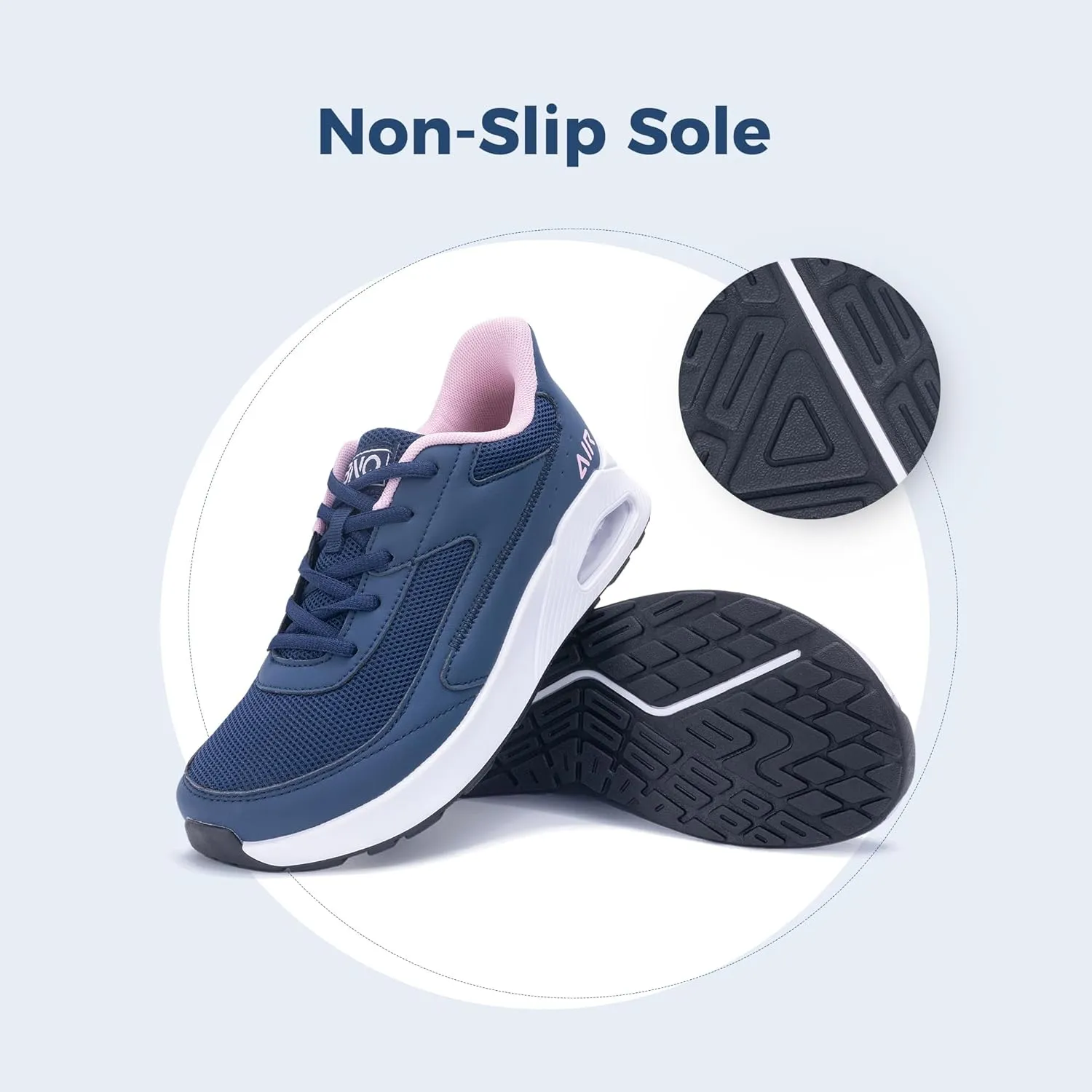 N BESUNEW Women's Wide Toe Box Walking Shoes Slip On Wide Width Running Sneakers Air Atheltic Tennis Shoes US 6-11