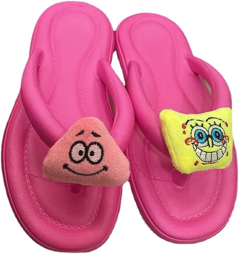 Non-Slip Slippers for Women Men, Cute Cartoon Flip flop Slippers for Indoor Outdoor,Soft Summer Indoor Outdoor Beach Cloudies Sandals