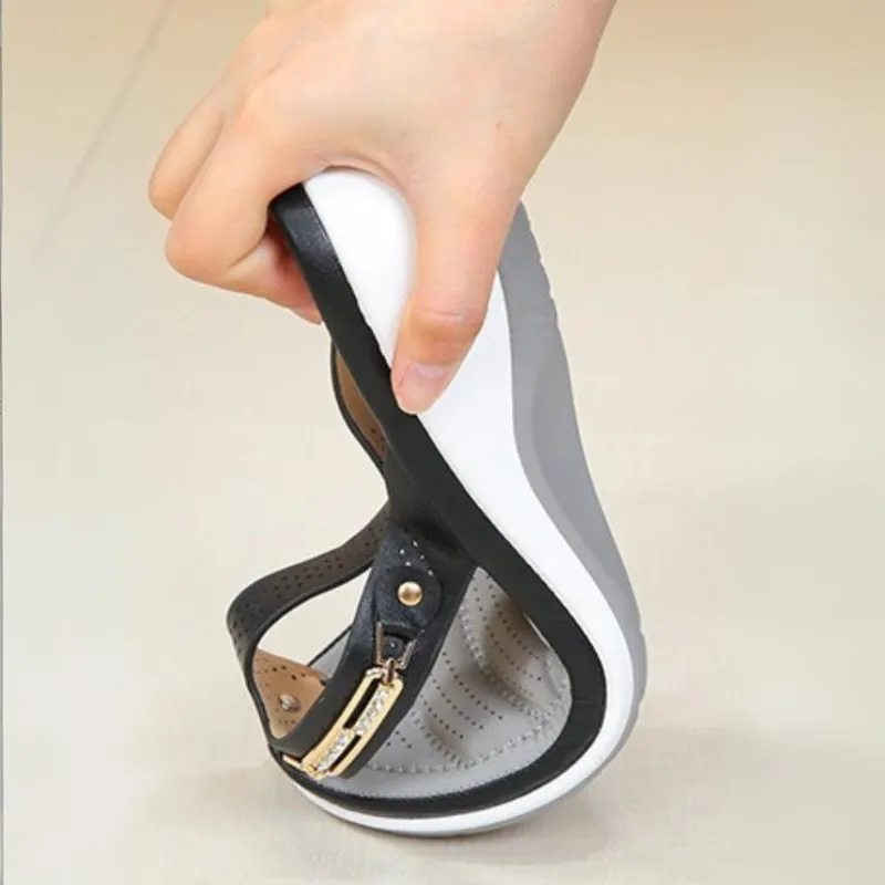 OCW Women Orthopedic Sandals Breathable Thick-soled Wedges Summer Flip Flops