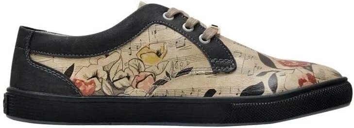 Personalize Your Life Cord - Lace Up Printed Women Sneakers - Chic, Elegant and Casual Style - Vegan, Environmentally Friendly and Handmade - Breathable Design