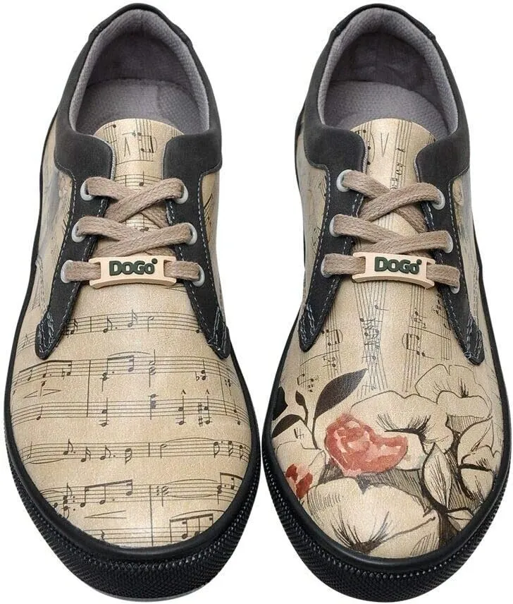 Personalize Your Life Cord - Lace Up Printed Women Sneakers - Chic, Elegant and Casual Style - Vegan, Environmentally Friendly and Handmade - Breathable Design