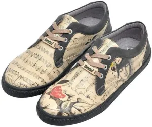 Personalize Your Life Cord - Lace Up Printed Women Sneakers - Chic, Elegant and Casual Style - Vegan, Environmentally Friendly and Handmade - Breathable Design