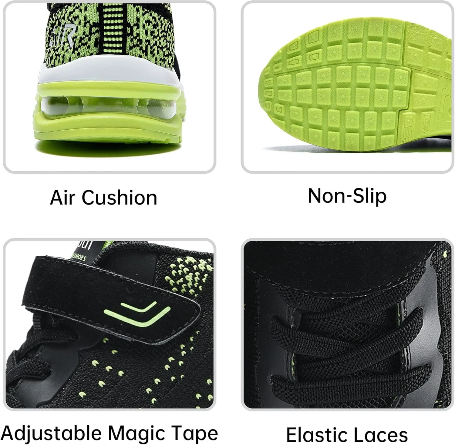 PERSOUL Air Shoes for Boys Girls Kids Children Tennis Sports Athletic Gym Running Sneakers