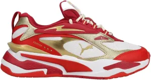 Puma Kids Boys Rs-Fast Glitz Running Sneakers Shoes - Gold, Red, White