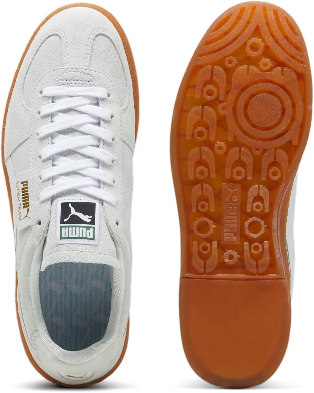 PUMA Mens Super Team Suede Lace Up Sneakers Shoes Casual - Grey