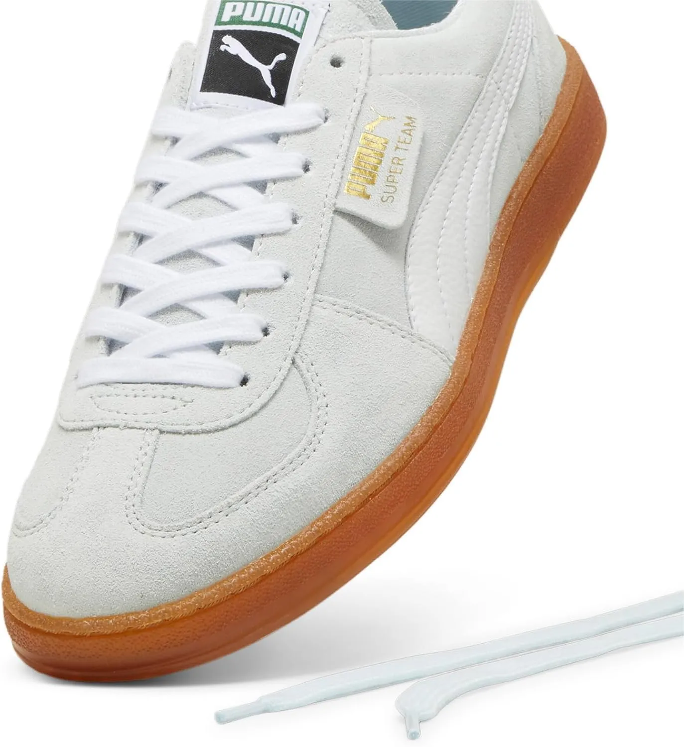 PUMA Mens Super Team Suede Lace Up Sneakers Shoes Casual - Grey